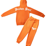 Kids "BROKEN SOUL" Hoodie and Jogger Set