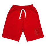 Kids Black Label "B" Red Bling Cotton Shorts