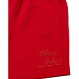 Kids Black Label Dept Red Silicone Cotton Shorts