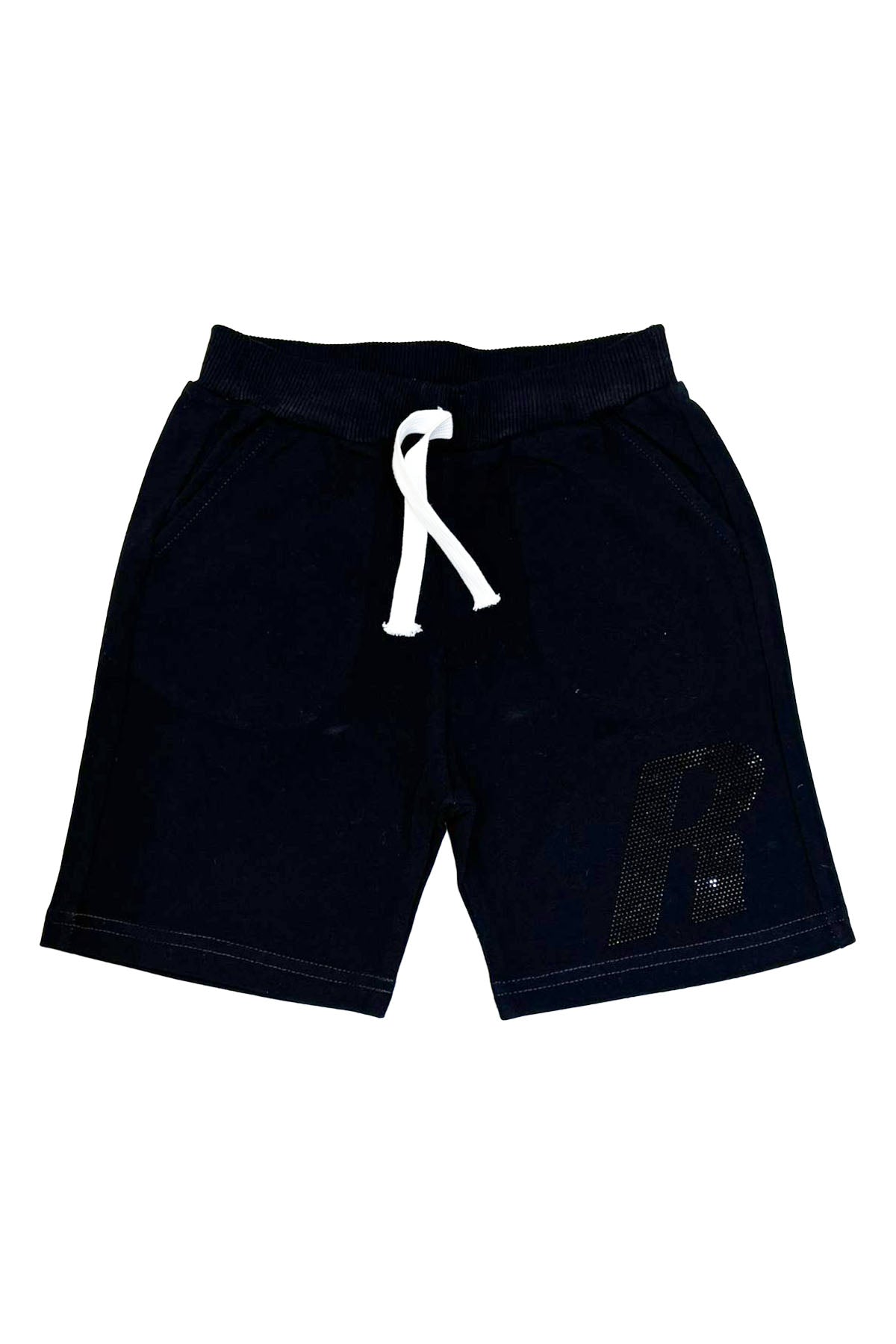 Kids "R" Black Bling Cotton Shorts
