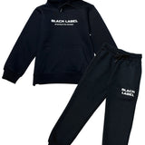 Kids Black Label BL6 White Silicone Hoodie and Jogger Set