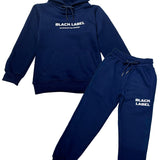 Kids Black Label BL6 White Silicone Hoodie and Jogger Set