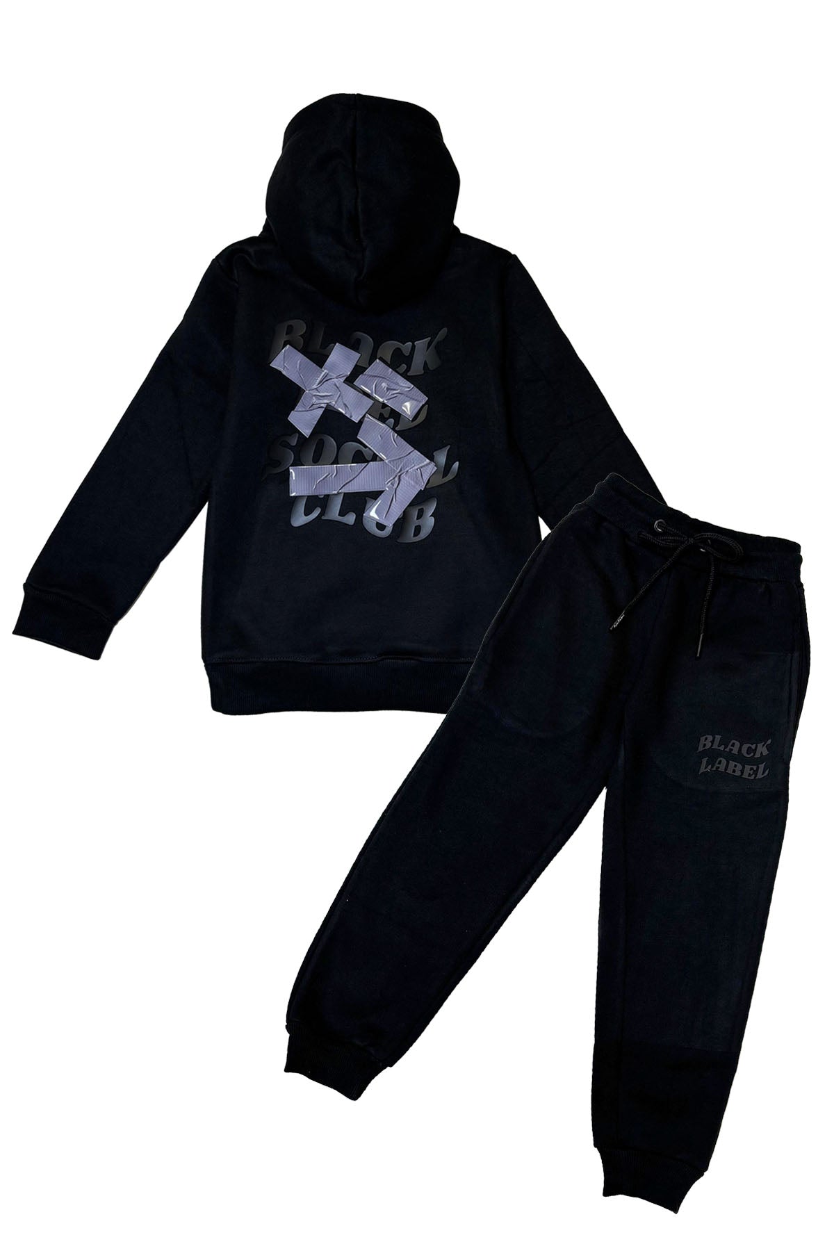 Kids Black Label Social Club Hoodie and Jogger Set