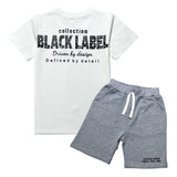 Kids Black Label BL4 Onyx T-Shirt and Cotton Shorts Set