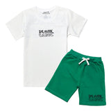 Kids Black Label Groovy T-Shirt and Cotton Shorts Set