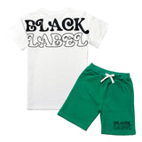 Kids Black Label Groovy T-Shirt and Cotton Shorts Set