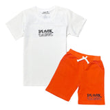 Kids Black Label Groovy T-Shirt and Cotton Shorts Set