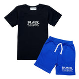 Kids Black Label Groovy T-Shirt and Cotton Shorts Set