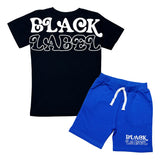 Kids Black Label Groovy T-Shirt and Cotton Shorts Set