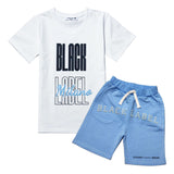 Kids Black Label BL Milano T-Shirt and Cotton Shorts Set