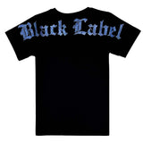 Kids Black Label Light Blue Bling Crew Neck T-Shirt
