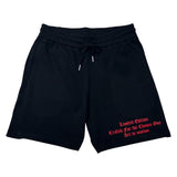 Men Black Label BL6 Red Silicone Cotton Shorts