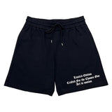 Men Black Label BL6 White Silicone Cotton Shorts