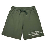 Men Black Label BL6W White Silicone Cotton Shorts