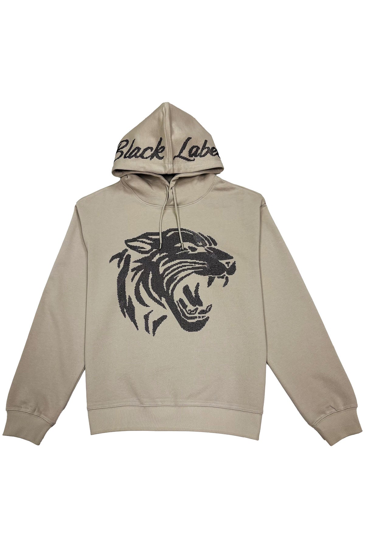 Men Black Label Tiger Bling Hoodie