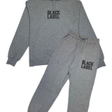 Men Black Label BL2 Black Bling Hoodie and Jogger Set