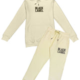 Men Black Label BL2 Black Bling Hoodie and Jogger Set