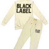 Men Black Label BL2 Black Bling Hoodie and Jogger Set