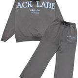 Men Black Label "BLJJS54" Hoodie and Jogger Set