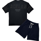Men Black Label "BL2601" T-Shirt and Cotton Shorts Set