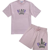 Men Black Label BL45 Silicone T-Shirt and Cotton Shorts Set