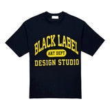 Men Black Label BL15 Yellow Silicone T-Shirt