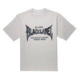 Men Black Label "BL43" Black Silicone T-Shirt
