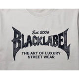Men Black Label "BL43" Black Silicone T-Shirt