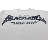 Men Black Label "BL43" Black Silicone T-Shirt