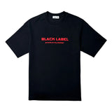 Men Black Label BL6 Red Silicone T-Shirt