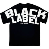 Men Black Label BL6 White Silicone T-Shirt