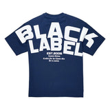Men Black Label BL6 White Silicone T-Shirt