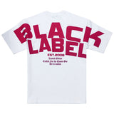 Men Black Label BL6R Red Silicone T-Shirt