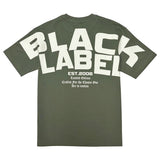 Men Black Label BL6W White Silicone T-Shirt