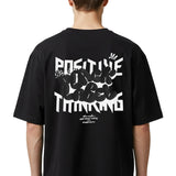 Men Black Label "POSITIVE" Oversize T-Shirt