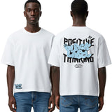 Men Black Label "POSITIVE" Oversize T-Shirt