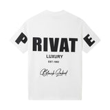 Men Black Label "PRIVATE" Oversize T-Shirt