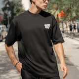 Men Black Label "PRIVATE" Oversize T-Shirt