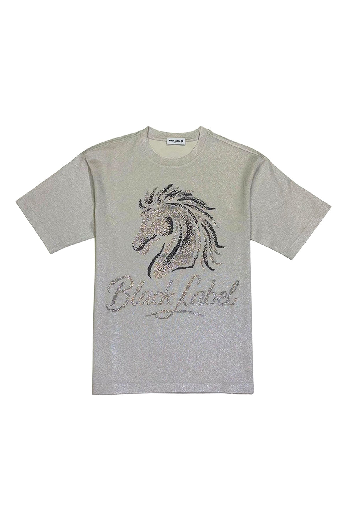 Men Black Label Stallion Bling T-Shirt