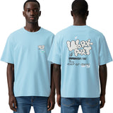 Men Black Label "WORK OF ART" Oversize T-Shirt