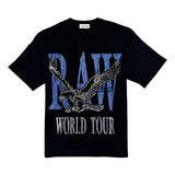 Men Black Label World Tour Light Blue Bling T-Shirt