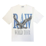 Men Black Label World Tour Light Blue Bling T-Shirt