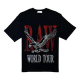 Men Black Label World Tour Red Bling T-Shirt