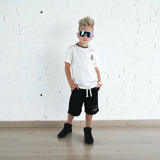 Kids Black Label "PHOTO DUCK" Crew Neck T-Shirt