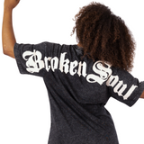 Women Oversize T-Shirt "Broken Soul"