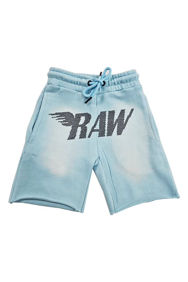 Kids RAW Wing Black Bling Cotton Shorts