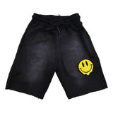 Kids Smiley Teddy Embroidery Cotton Shorts