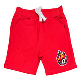 Kids Flame Chenille Cotton Shorts