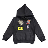 Kids Burning Rubber Embroidery Hoodie