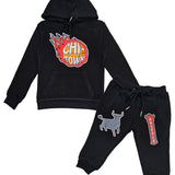 Kids Rawyalty City Edition Chicago Puff Hoodie and Jogger Set